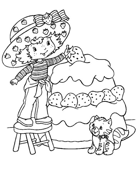 Free Coloring Pages Strawberry Shortcake