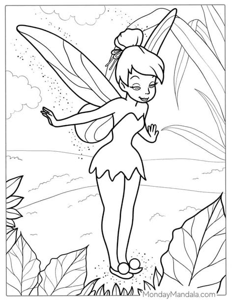 Free Coloring Pictures Of Tinkerbe