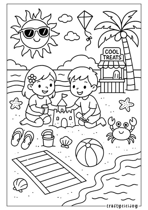 Free Coloring Sheets Summer