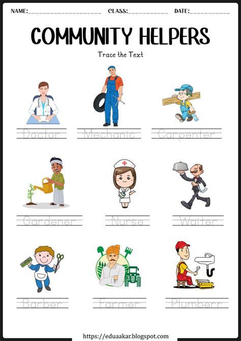 Free Community Helper Worksheets The Autism Helper