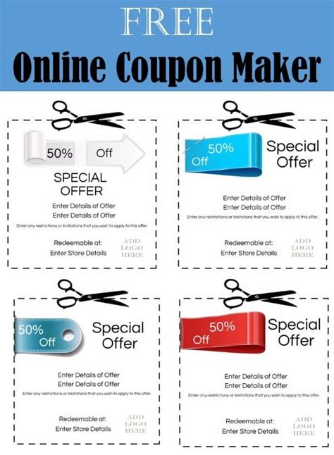 Free Coupon Maker Make Your Own Coupon - 101 Gift …