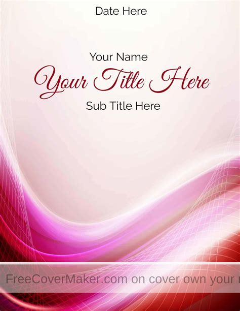 Free Cover Page Maker Create Online in under 1 Minute!