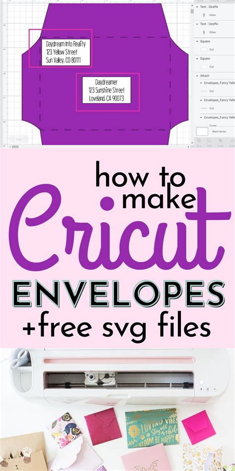 Free Cricut Envelope Templates Address Envelopes With Your Cricut