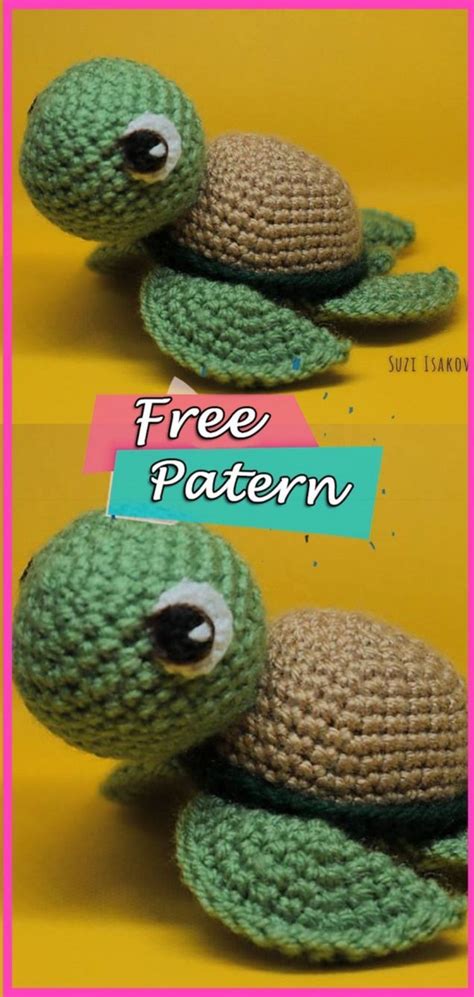 Free Crochet Pattern For Sea Turtle This Turtle Is Suitable For