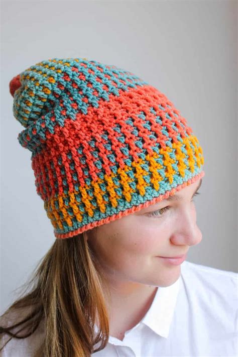 Free Crochet Pattern Hat With Bri