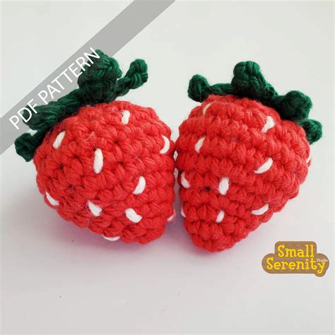 Free Crochet Strawberry Pattern With Photo Tutorial