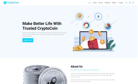 Free Cryptocurrency Website Templates - Create a Free ICO, NFT ...