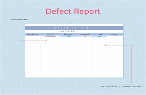 Free Defect Report Template (Better Than Word Doc And Excel) within