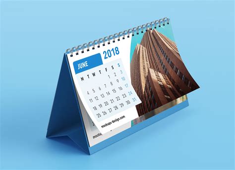 Free Desk Calendar Mockup in PSD Free PSD Templates