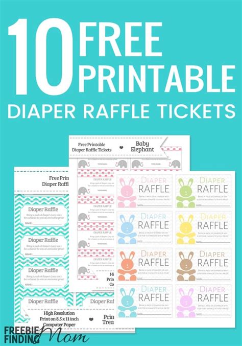 Free Diaper Raffle Printable Customize and Print