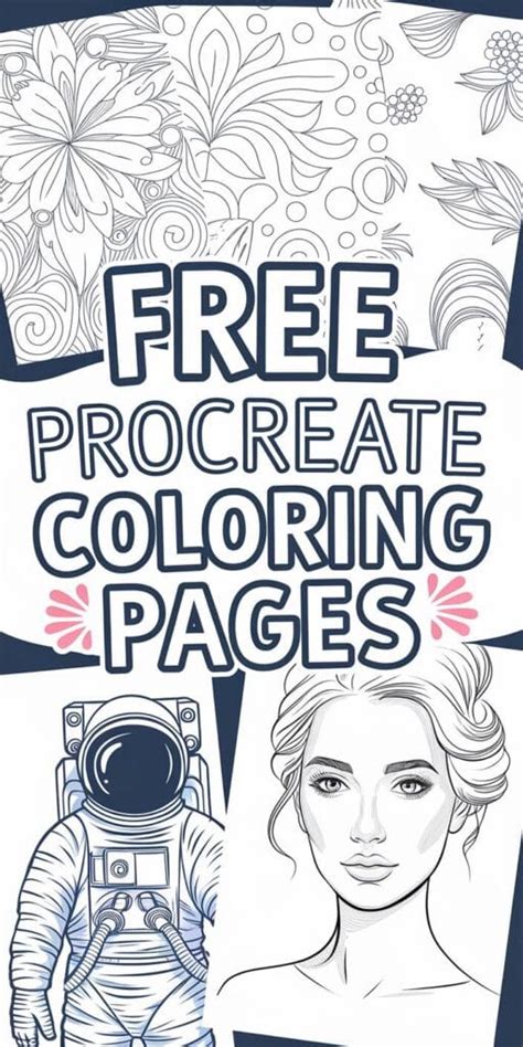 Free Digital Coloring Pages For Procreate