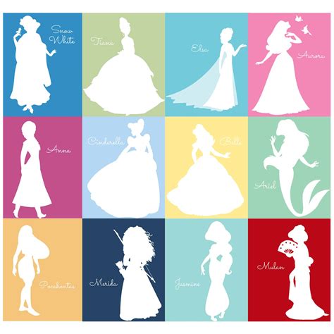 Free Disney Princess Silhouette Prints