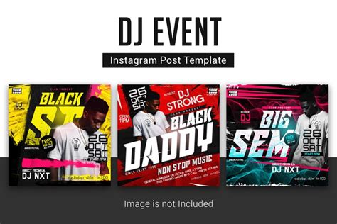 Free Dj Event Instagram Post Template