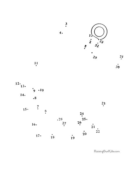 Free Dot to Dot Worksheets 027