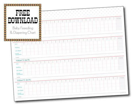 Free Download Baby Feeding and Diapering Chart Blog Wicked Mint