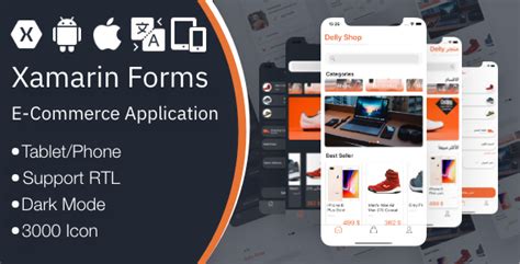 Free Download Dellyshop Ecommerce Application Template Xamarin Forms Android Ios
