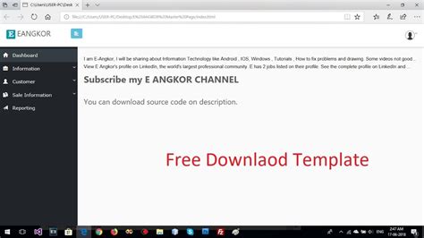 Free Download Master Page Or Navigation Page Template Html Css Js Jquery Bootstrap Youtube