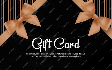 Free Download PSD Gift Card Template