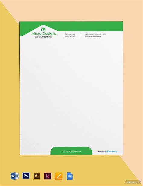 Free Download Real Estate Letterhead Template Word Excel TMP