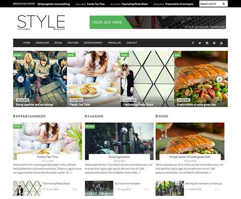 Free Download SALE Style Magazine Blogger Template BloggersStand