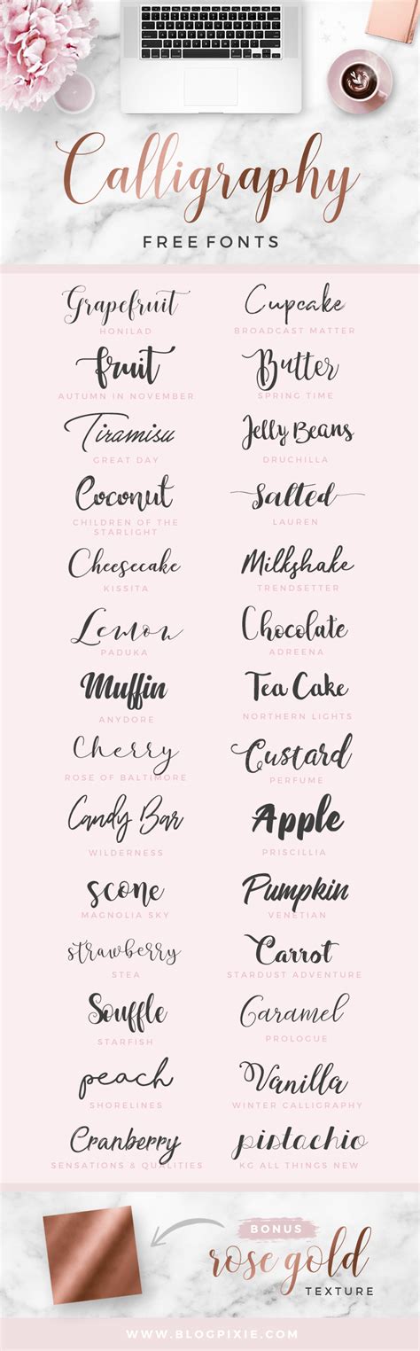 Free Downloads Elegant Calligraphy Script Fonts from Blog Pixie