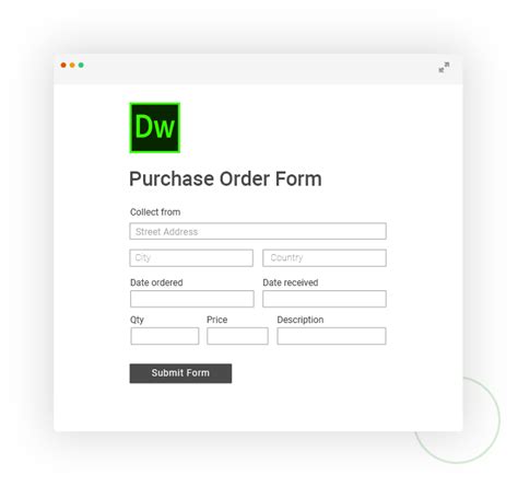 Free Dreamweaver Form Generator 123 Form Builder