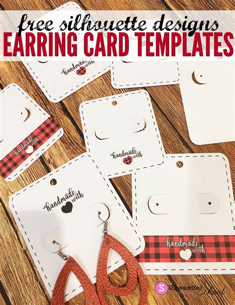 Free Earring Card Template