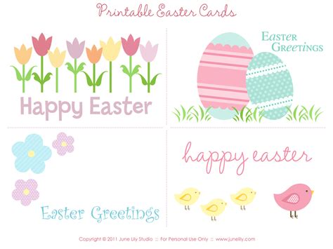 Free Easter Card Printables