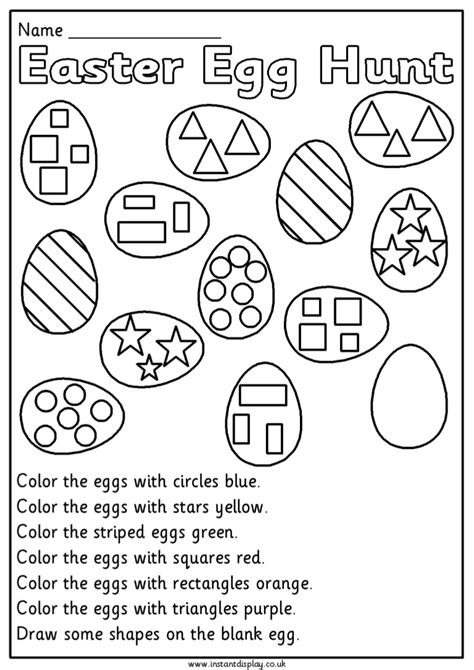Free Easter and Springtime Worksheets for Kindergarten Make Learning Fun!