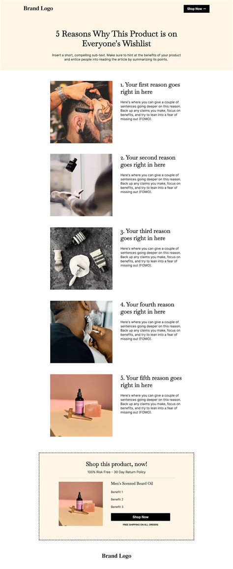 Free Ecommerce Landing Page Template Convertflow