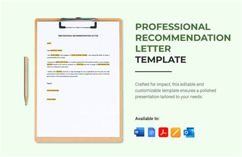Free Editable Recommendation Letter Templates in Google Docs to Download