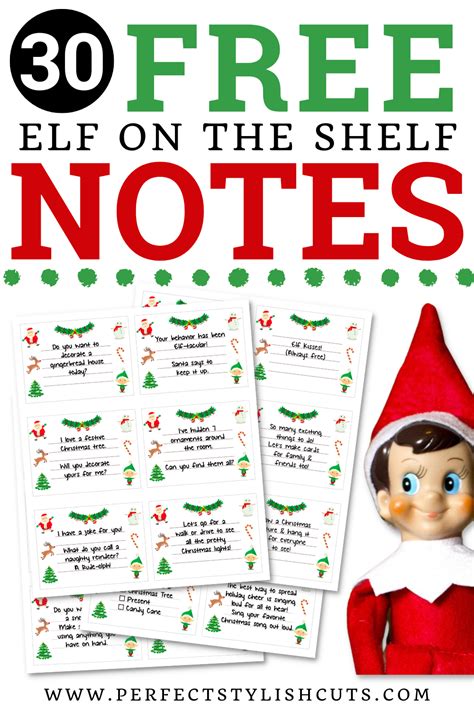 Free Elf Notes Elf notes, Elf on shelf notes, Elf on the shelf notes