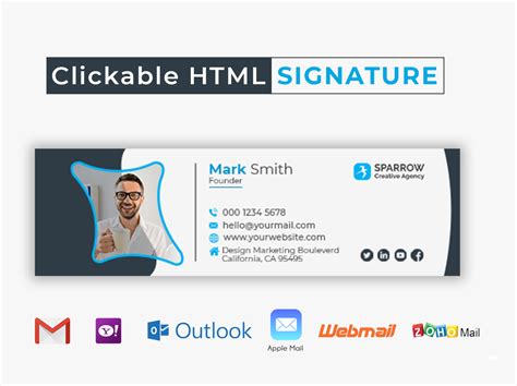 Free Email Signature Html Template