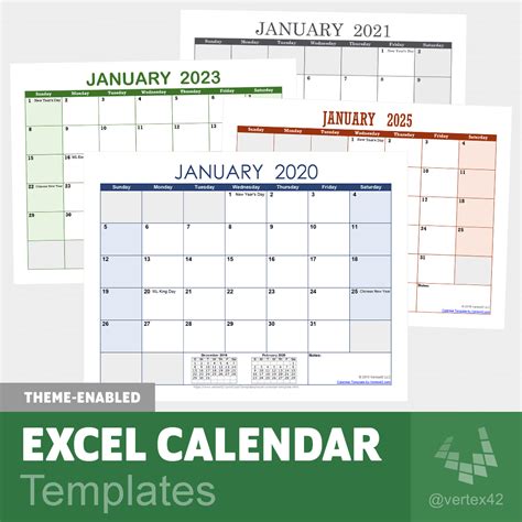 Free Excel Calendar Template 2023