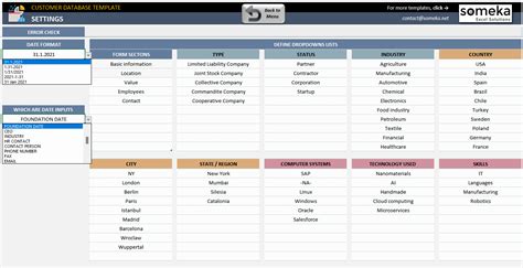 Free Excel Customer Database Template Example of Spreadshee free excel