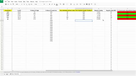Free Excel stock watchlist How to use YouTube