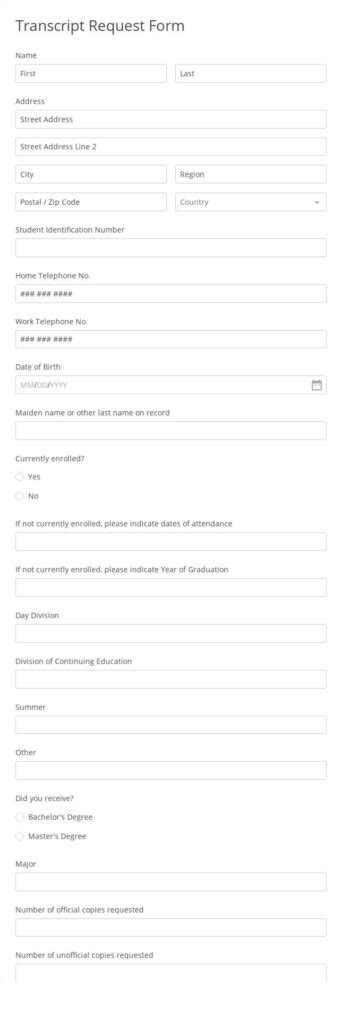 Free FOIA Request Form Template 123 Form Builder