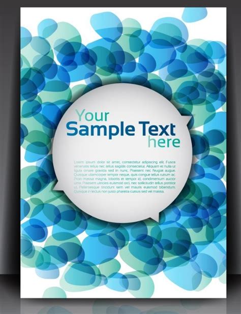 Free Fantastic Magazine Flyer Template with Colorful Abstract Background Vector 03 TitanUI