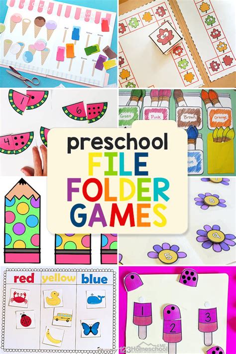 Free File Folder Games For Preschool Printables