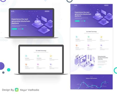 Free Financial Landing Page XD Template Xd File
