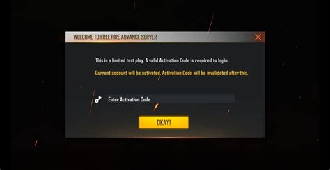 Free Fire Advance Server registration Detailed guide to get Activation Code