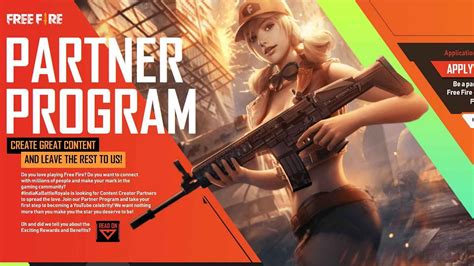 Free Fire Partner Program Requirements perks and procedure to apply