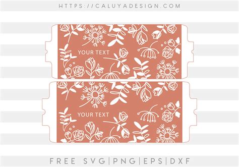 Free Floral Mug Wrap SVG - CALUYA DESIGN