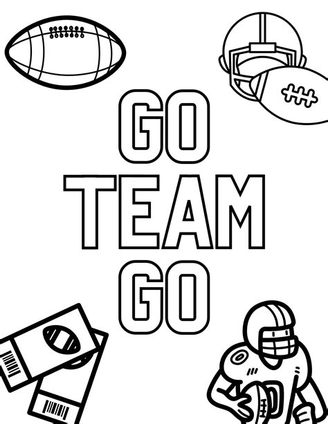 Free Football Coloring Pages