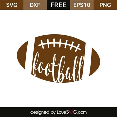 Free Football SVG Cut Files Download - Lovesvg.com