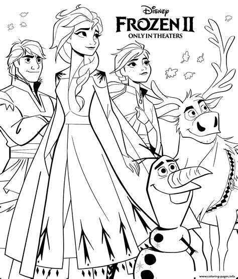 Free Frozen Coloring Pages Printable