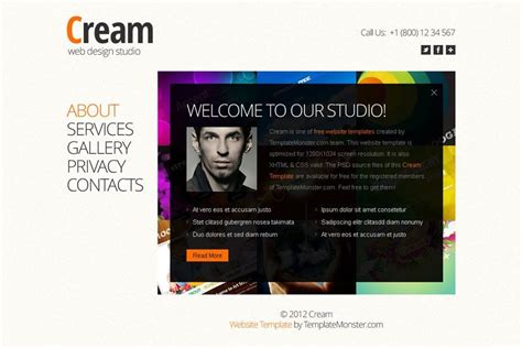 Free Full Javascript Animated Template For Web Design Studio