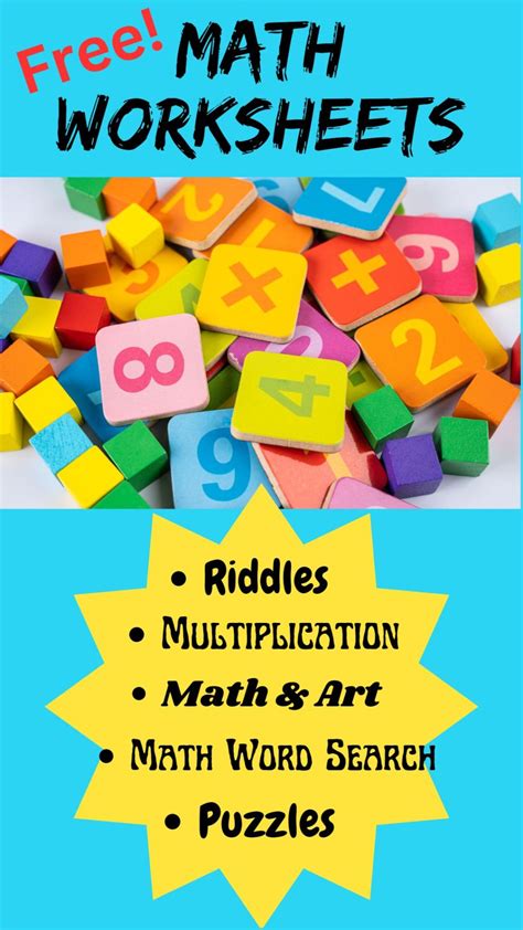 Free Fun Math Worksheets My Creative Maths Worksheets Library