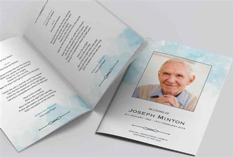 Free Funeral Order Of Service Template