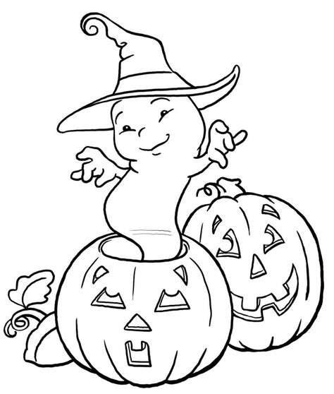Free Ghost Coloring Pages